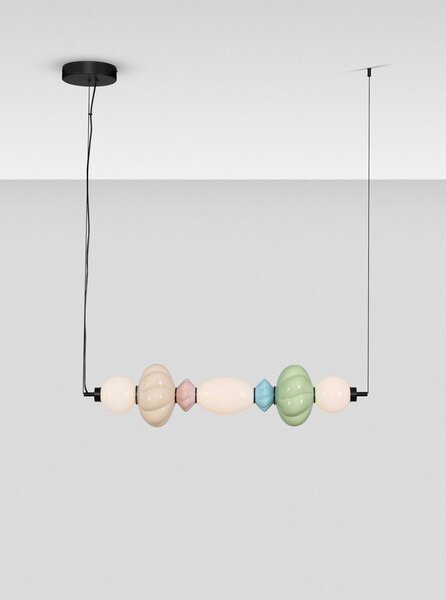 Lampa wisząca LED ceramiczna ze ściemniaczem z ceramicznym kloszem/ze szklanym kloszem Oneta – Nova Luce