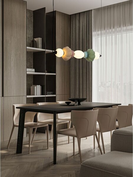Lampa wisząca LED ceramiczna ze ściemniaczem z ceramicznym kloszem/ze szklanym kloszem Oneta – Nova Luce