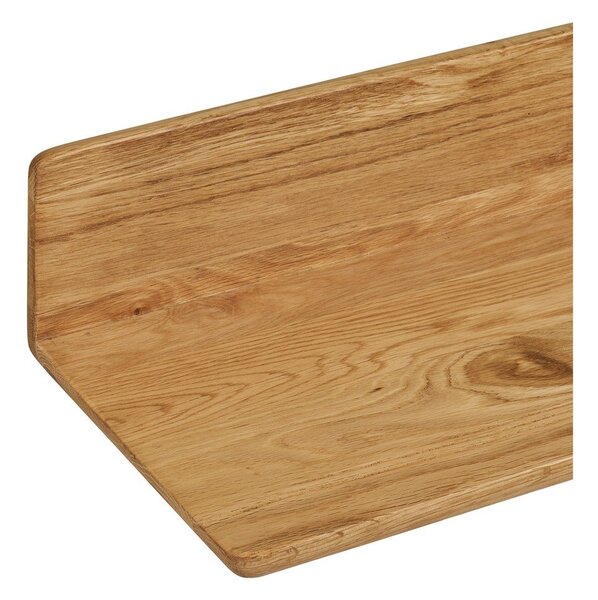 Półka z litego drewna dębowego w jasnym naturalnym kolorze 60 cm Salina – House Nordic