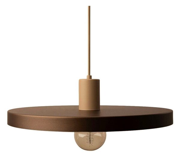 Jasnobrązowa metalowa lampa wisząca ø 40 cm Ori – Micadoni