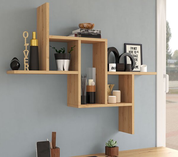 Skandynawski regał wiszący w kolorze dąb artisan D0-D35