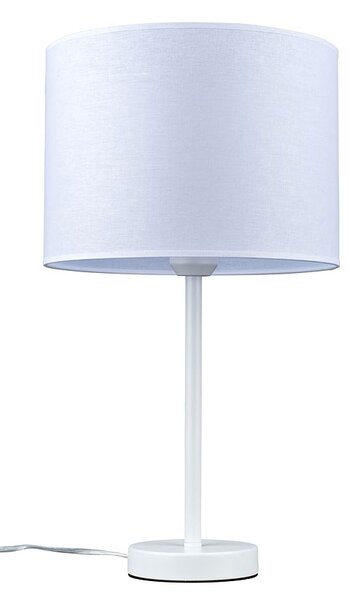 Biała lampka stołowa na nóżce - A15-Apia