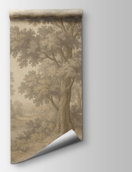 Fototapeta Krajobraz z drzewami i rzeką, Fototapety Natura, Popularne Fototapety, w03822v2 - Tapeko.pl