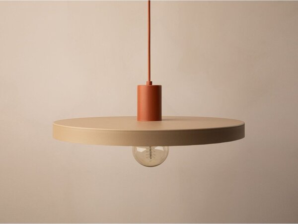 Beżowa metalowa lampa wisząca ø 40 cm Ori – Micadoni