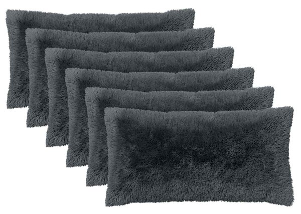 Poduszka z poduszką HEERLEN 6 szt. antracytowy Fleece PV