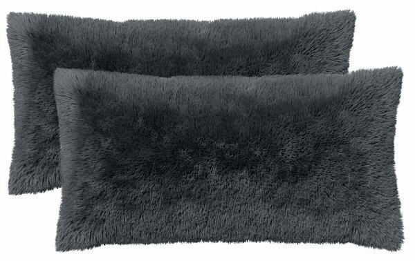 Poduszka z poduszką HEERLEN 6 szt. antracytowy Fleece PV