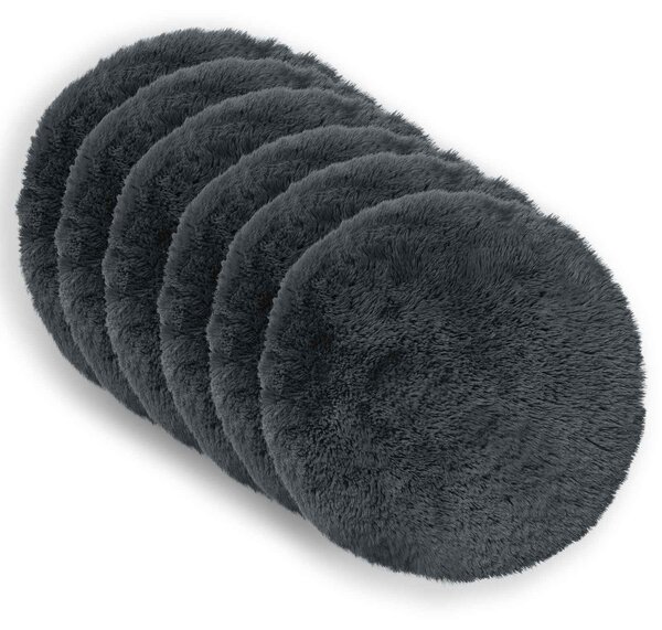 Poduszka z poduszką HEERLEN 6 szt. antracytowy Fleece PV