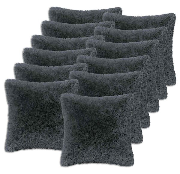 Poduszka z poduszką HEERLEN 12 szt. antracytowy Fleece PV