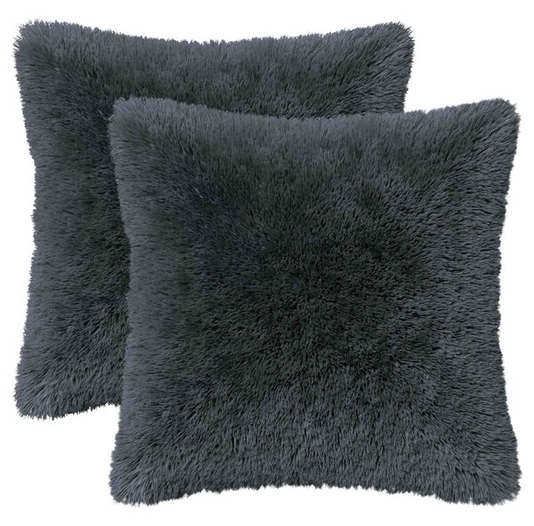 Poduszka z poduszką HEERLEN 6 szt. antracytowy Fleece PV