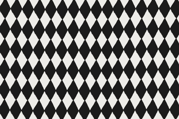 Fototapeta Czarno-biały wzór w romby, Fototapety Geometryczne, Popularne Fototapety, w03790 - Tapeko.pl