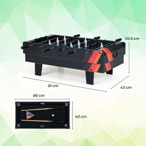Stół do gier 4w1 bilard ping-pong cymbergaj i piłkarzyki