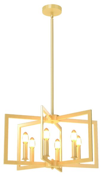 Industrialna lampa sufitowa z regulowaną wysokością szampański