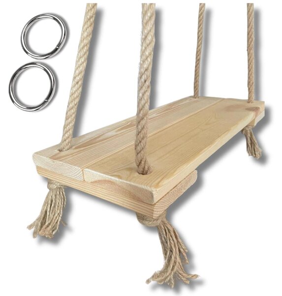 Hutawka drewniana do ogrodu domu boho loft 49 cm bujak deska dla dzieci i dorosych 150 kg