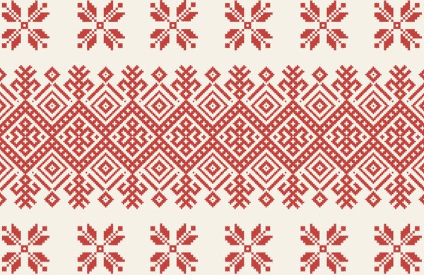 Fototapeta Czerwony i biały wzór, Fototapety Geometryczne, Popularne Fototapety, t00045v1 - Tapeko.pl