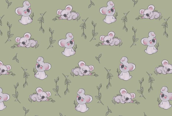Fototapeta Wzór misia koala, Fototapety z zwierzętami, Popularne Fototapety, t00108v1 - Tapeko.pl