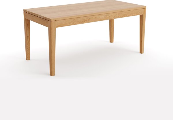Stół Butterfly z systemem motylkowym 180x100 + 2x50 cm, dąb, lakier mat - Outlet Dąb 180x100 cm Dwie dostawki 50 cm Lakier matowy