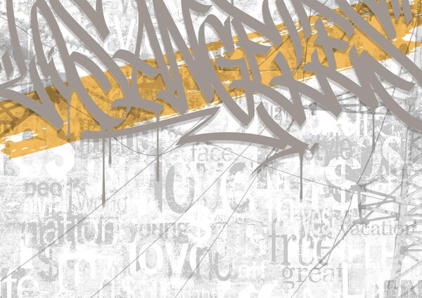 Fototapeta Graffiti na ścianie, Nowoczesne Fototapety, Popularne Fototapety, t00088 - Tapeko.pl
