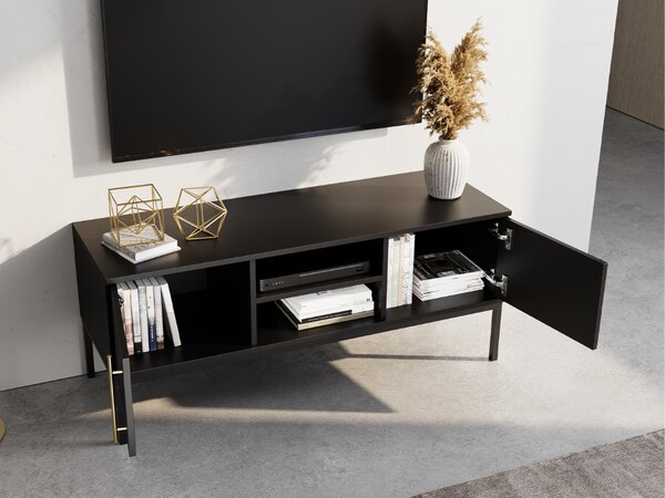 Szafka RTV LANZZI 120x40 cm, czarna