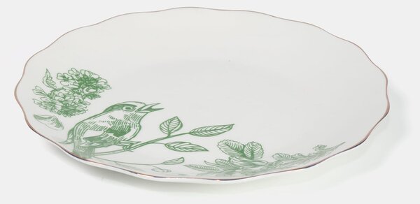 Sinsay - Ceramiczny talerz w stylu vintage - zielony