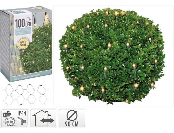 Sieć świetlna ze światełkami LED, śr. 90 cm, 100 LED