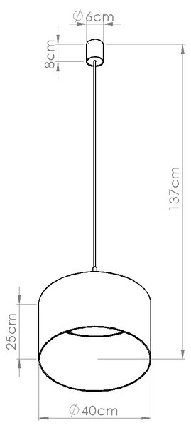 Elegancka burgundowa lampa wisząca z abażurem L4-D79