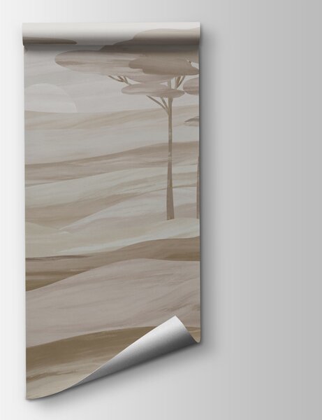 Fototapeta Krajobraz z drzewami i wzgórzami, Fototapety Natura, Popularne Fototapety, t00149 - Tapeko.pl