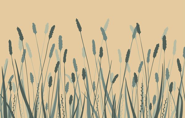 Fototapeta Delikatne fale zieleni kołyszą się z wdziękiem, Fototapety Natura, Popularne Fototapety, t00191 - Tapeko.pl