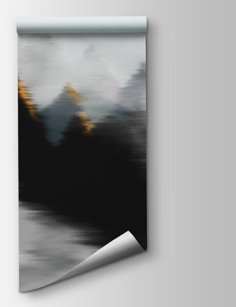 Fototapeta Mglisty las z drzewami, Fototapety Las we mgle, Popularne Fototapety, t00249 - Tapeko.pl