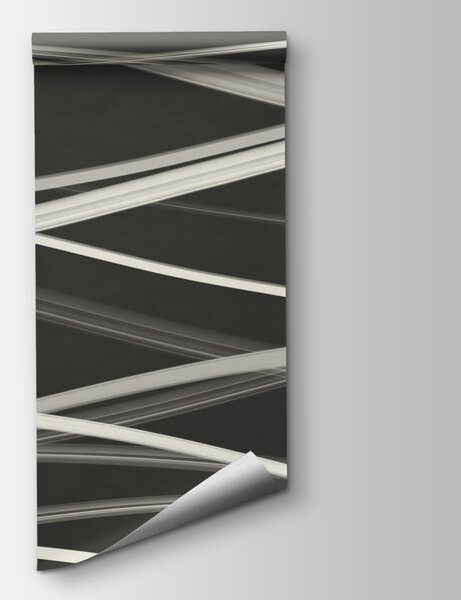 Fototapeta Białe linie na czarnym tle, Fototapety Abstrakcja, Popularne Fototapety, t00260 - Tapeko.pl