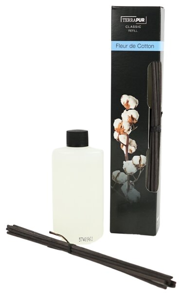 Aromadyfuzor z patyczkami TERRAPUR FLEUR DE COTTON 90 ml