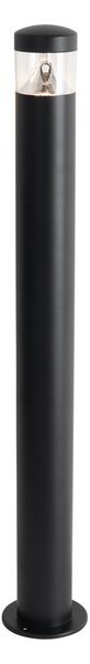 Nowoczesna lampa zewnętrzna czarna 80 cm IP44 z LED - Roxy
