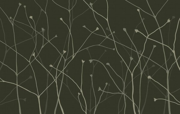 Fototapeta Delikatne gałęzie na ciemnym tle, Fototapety Natura, Popularne Fototapety, t00329 - Tapeko.pl