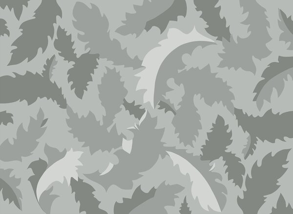 Fototapeta Szary i biały wzór, Fototapety Liście, Popularne Fototapety, t00354 - Tapeko.pl
