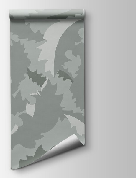 Fototapeta Szary i biały wzór, Fototapety Liście, Popularne Fototapety, t00354 - Tapeko.pl