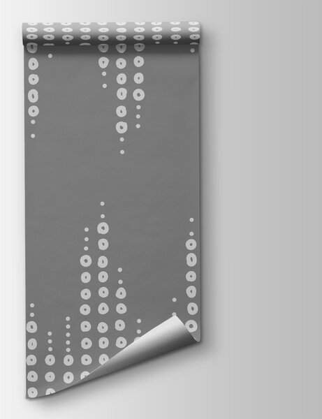 Fototapeta Szare i białe tło z kropkami, Fototapety Geometryczne, Popularne Fototapety, t00371 - Tapeko.pl