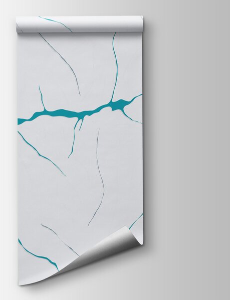 Fototapeta Niebieskie linie na białej powierzchni, Fototapety Marmur, Popularne Fototapety, t00426 - Tapeko.pl