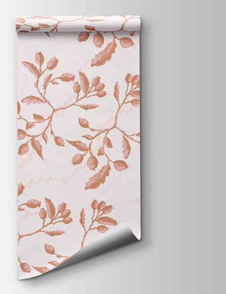 Fototapeta Wzór liści i jagód, Fototapety design, Popularne Fototapety, t00407 - Tapeko.pl