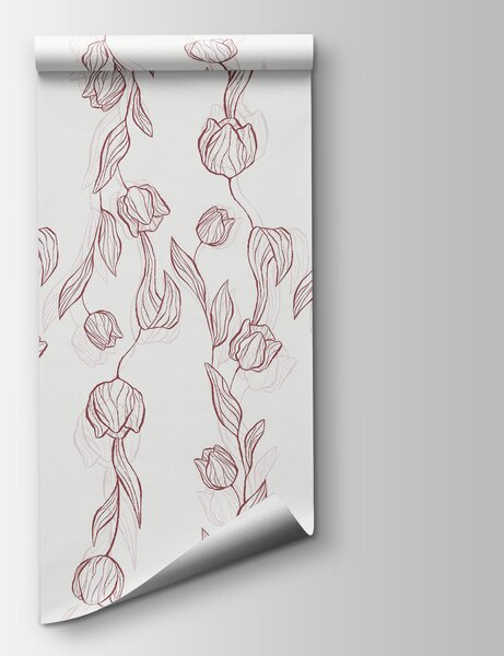 Fototapeta Wzór kwiatów i liści, Fototapety Kwiaty, Popularne Fototapety, t00433 - Tapeko.pl