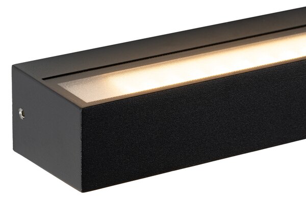 Nowoczesna lampa ścienna czarna z diodą LED IP65 - Steph
