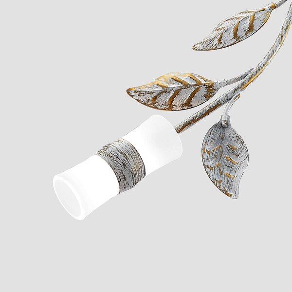 Lampa sufitowa LED Bolonia Lindby, brązowy / mosiężny, salon / jadalnia, metal, dworkowy / rustykalny