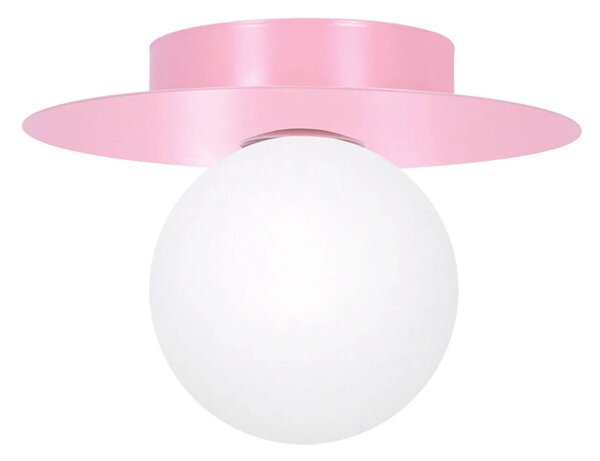 Różowa lampa sufitowa w kształcie kapelusza - 3X A677 E5-H21