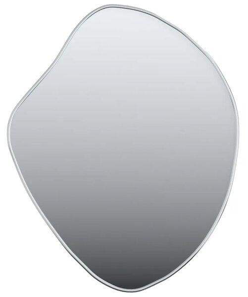 Srebrne eleganckie lustro 50x40 cm L3-Z86
