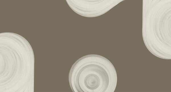 Fototapeta Biały obiekt w kształcie spirali na brązowym tle, Fototapety Abstrakcja, Popularne Fototapety, t00442 - Tapeko.pl