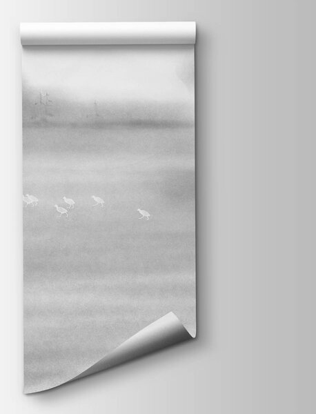 Fototapeta Ptaki na polu, Nowoczesne Fototapety, Popularne Fototapety, t00569 - Tapeko.pl