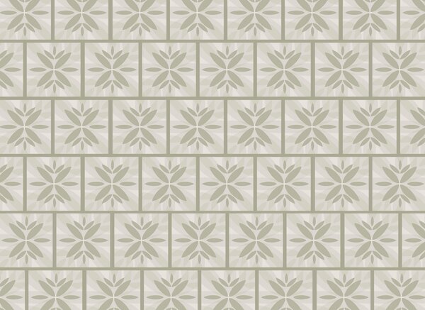 Fototapeta Wzór kwiatów na ścianie, Fototapety Geometryczne, Popularne Fototapety, t00587 - Tapeko.pl