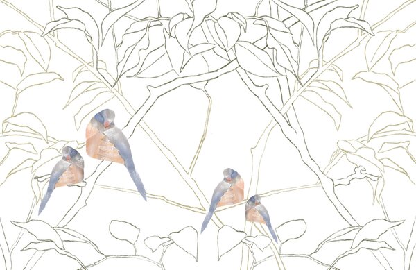 Fototapeta Ptak na gałęzi, Fototapety Natura, Popularne Fototapety, t00605 - Tapeko.pl