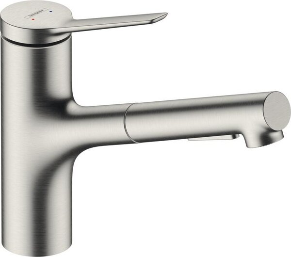 Hansgrohe Zesis M33 jednouchwytowa bateria kuchenna 150, wyciągana wylewka, 2 rodzaje strumienia, 74820800