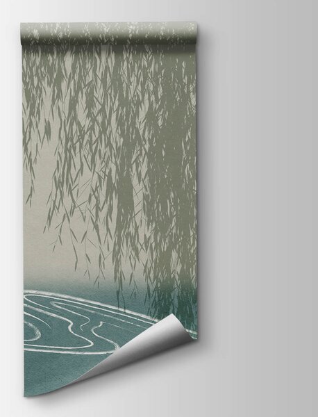 Fototapeta Woda z wierzbą, Fototapety Ogrody japońskie, Popularne Fototapety, t00599 - Tapeko.pl