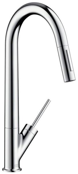 Hansgrohe AXOR Starck jednouchwytowa bateria kuchenna 270 z wyciąganą wylewką, 10821250