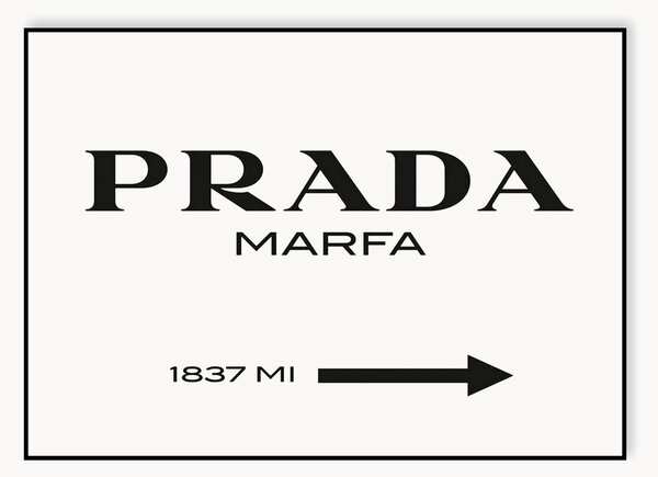 Oprawiony druk cyfrowy Prada